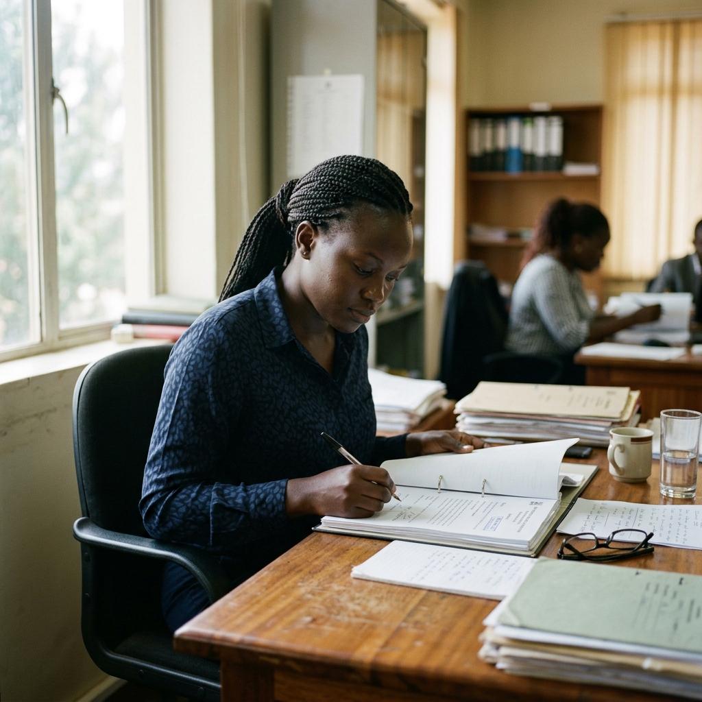 Candidate focused on preparing and signing career files